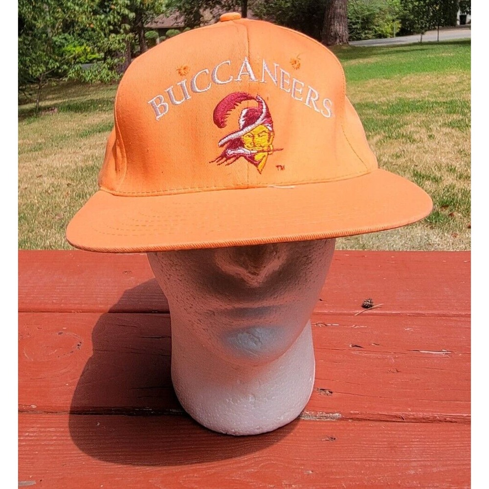 Vintage 80s 90s Tampa Bay Buccaneers AJD Signature Snapback Hat Cap